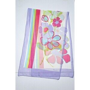 PAOLI Vivid Floral Rectangular Scarf 44in x 13in